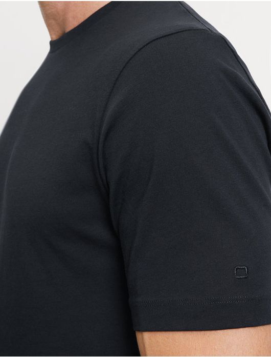 t-shirt Olymp effen katoen zwart