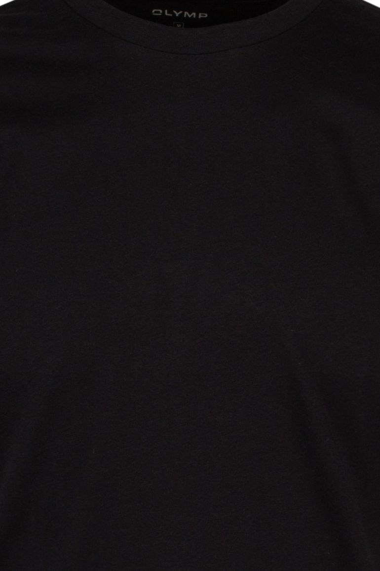 Olymp t-shirt zwart effen katoen