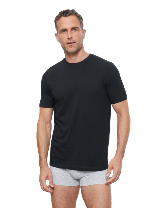 Olymp t-shirt zwart effen katoen