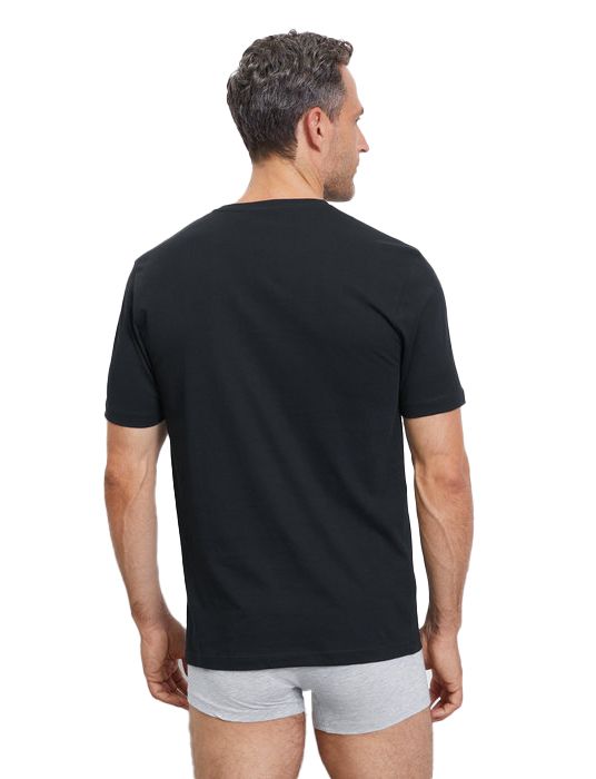 Olymp t-shirt zwart effen katoen