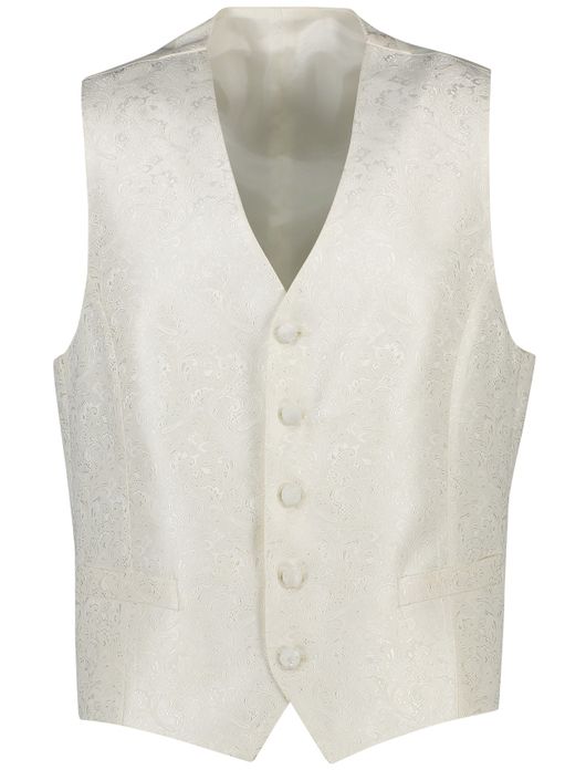 Trouwgilet ecru Digel met patroon