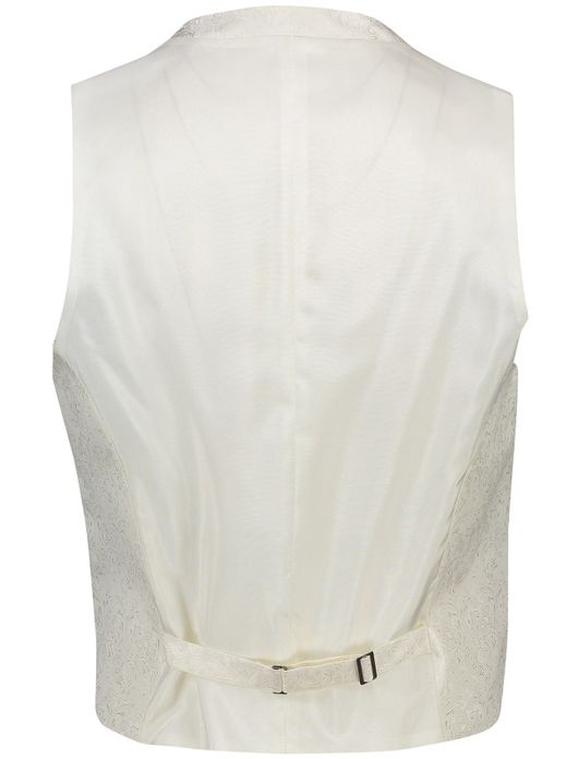 Trouwgilet ecru Digel met patroon