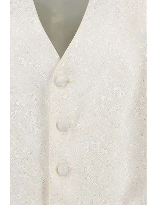 Trouwgilet ecru Digel met patroon