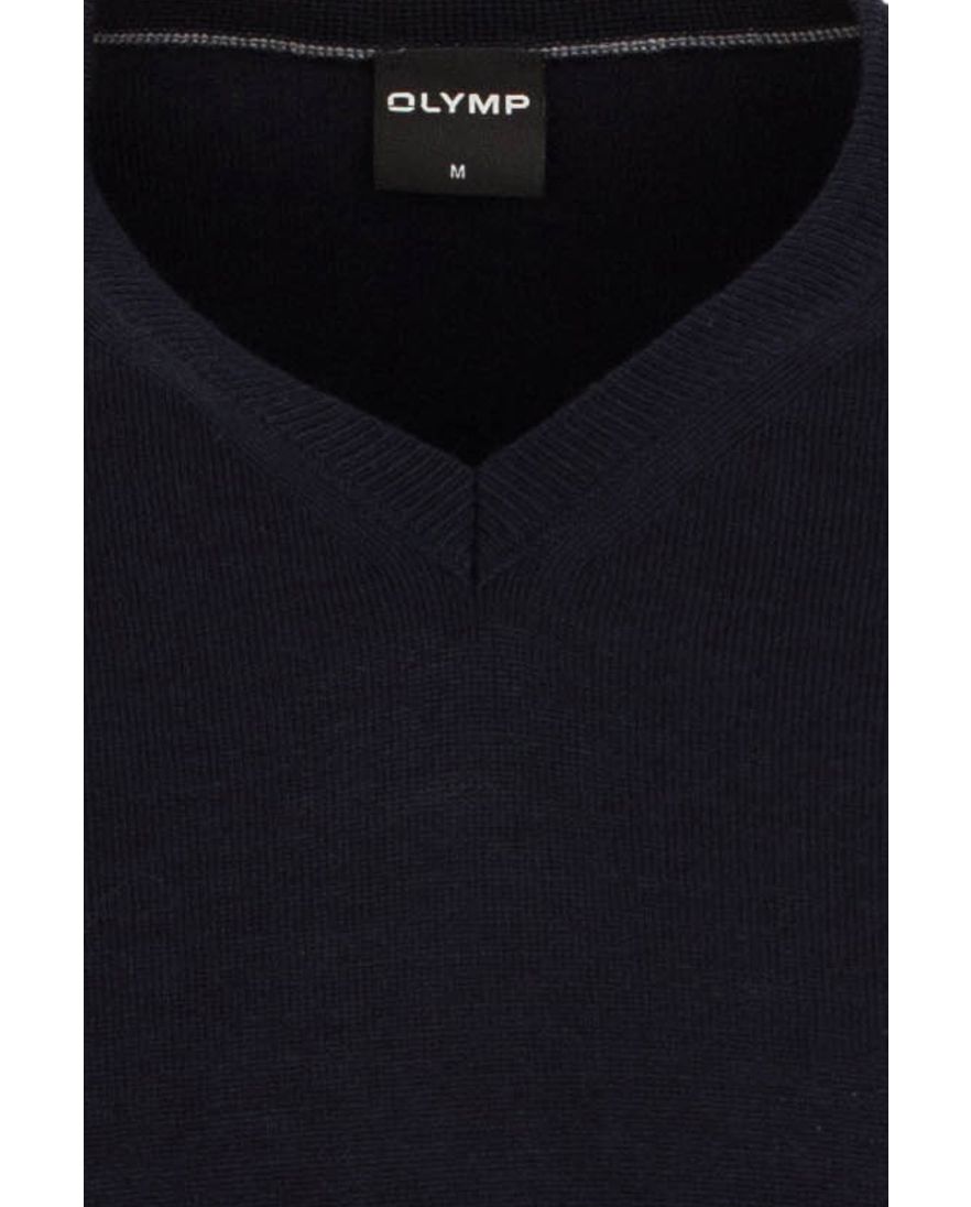 Olymp trui donkerblauw v-hals