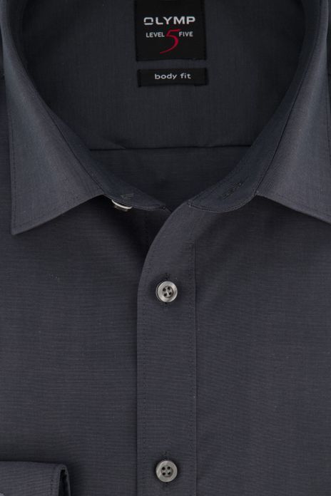Overhemd mouwlengte 7 Olymp grijs