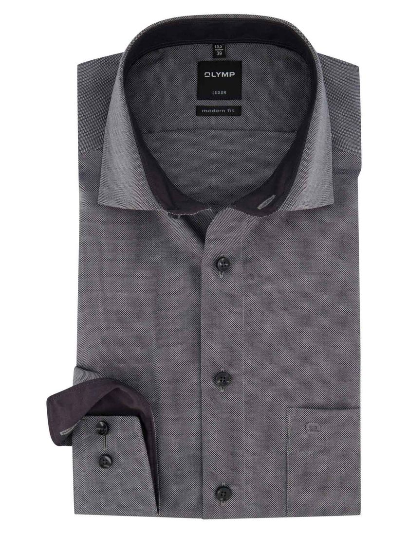 business overhemd Olymp grijs