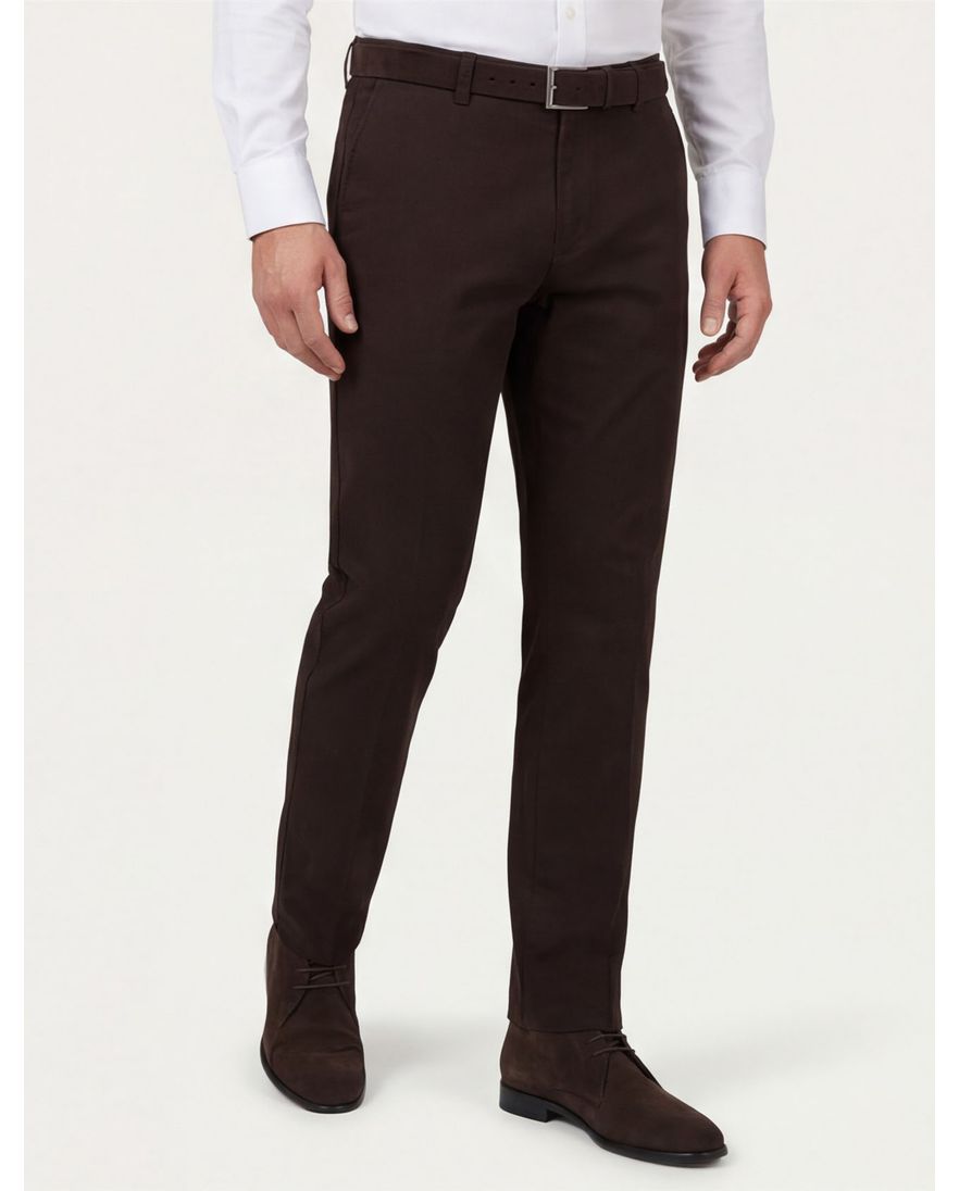 M.E.N.S. broek bruin winter katoen Madrid