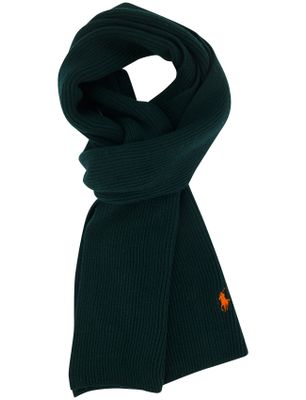 Polo Ralph Lauren Polo Ralph Lauren sjaal gebreid donkergroen merinowol