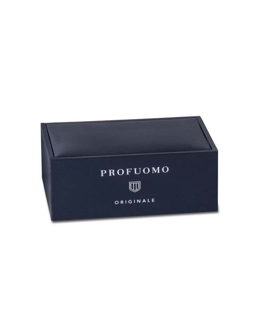 Profuomo manchetknopen rond zwarte onyx