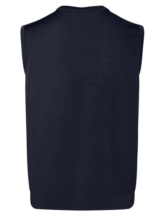 Maerz slipover navy merinowol v-hals