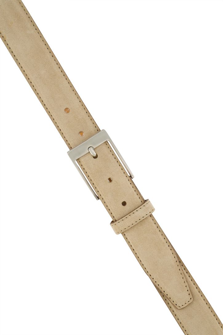Profuomo riem beige suède