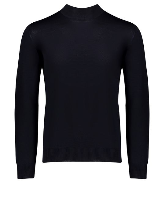 Maerz turtle neck navy merinowol