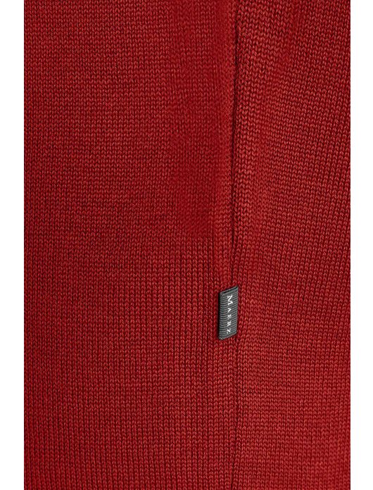Maerz pullover rood merinowol v-hals
