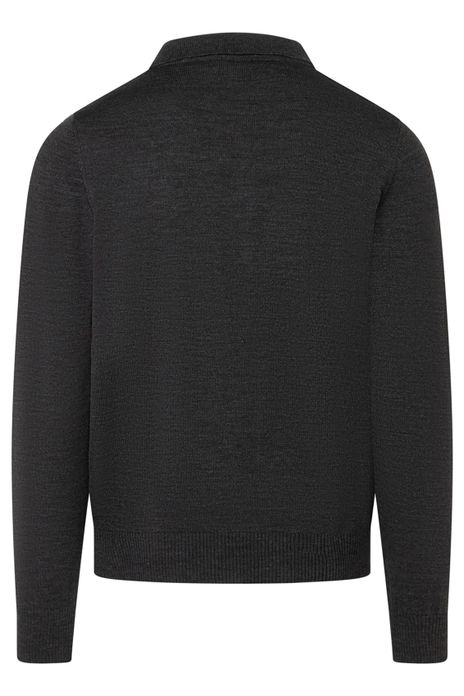 Maerz polo antraciet 3-knoops