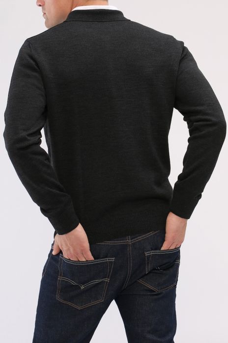 Maerz polo antraciet 3-knoops