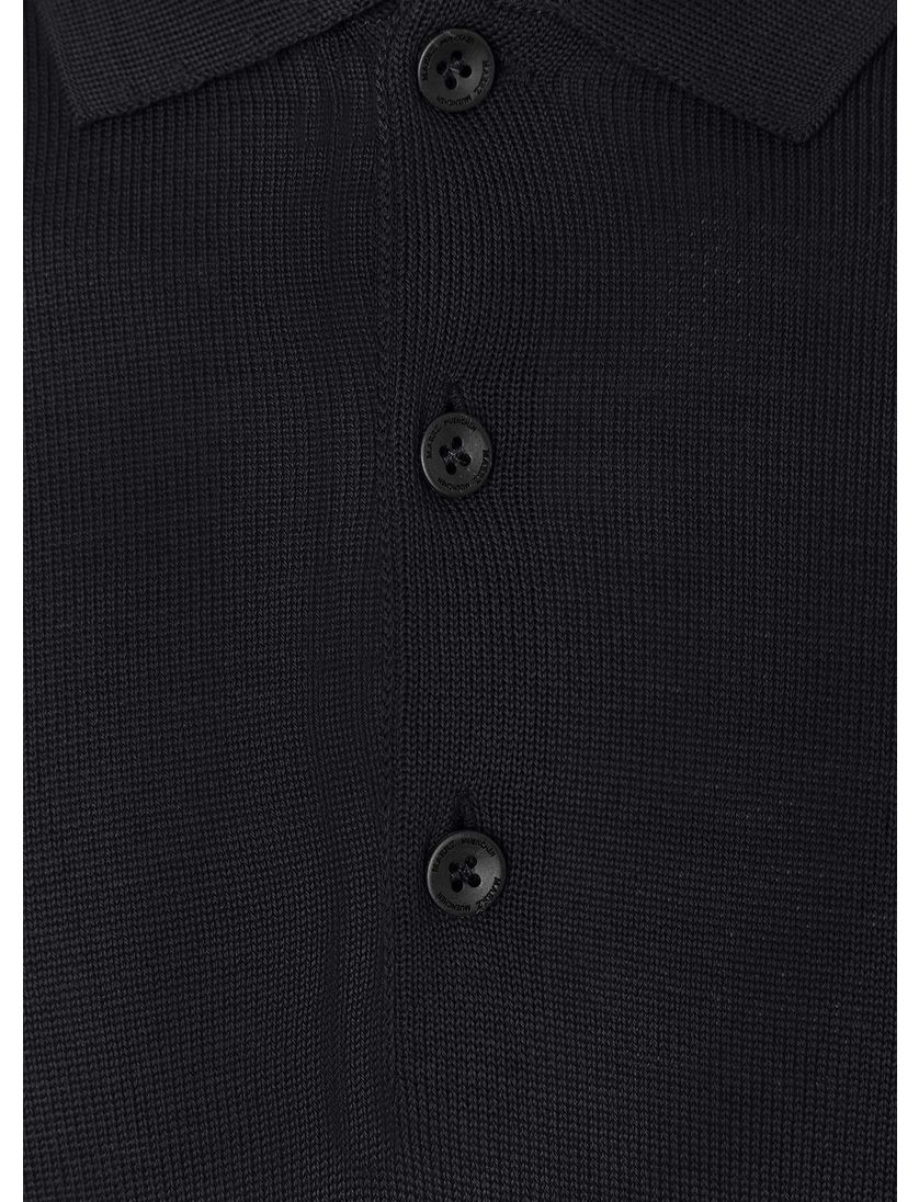 Maerz trui zwart effen wol