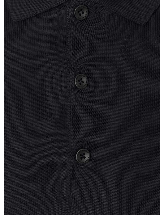 trui Maerz zwart effen wol