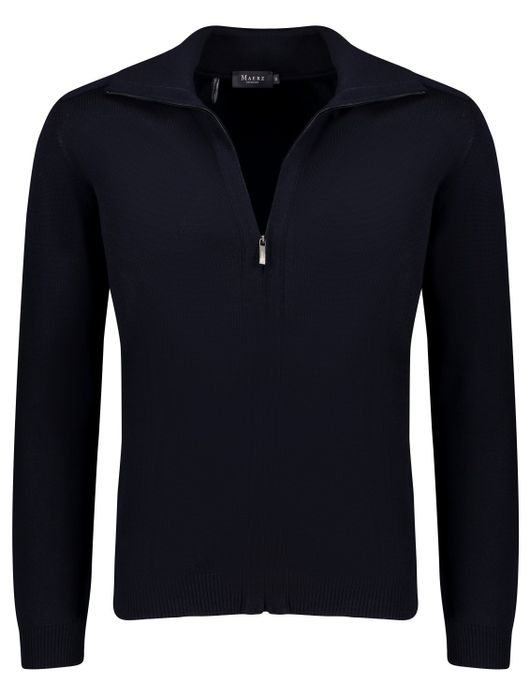 Maerz herenvest donkerblauw met rits