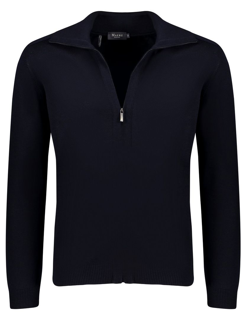 Maerz herenvest donkerblauw met rits