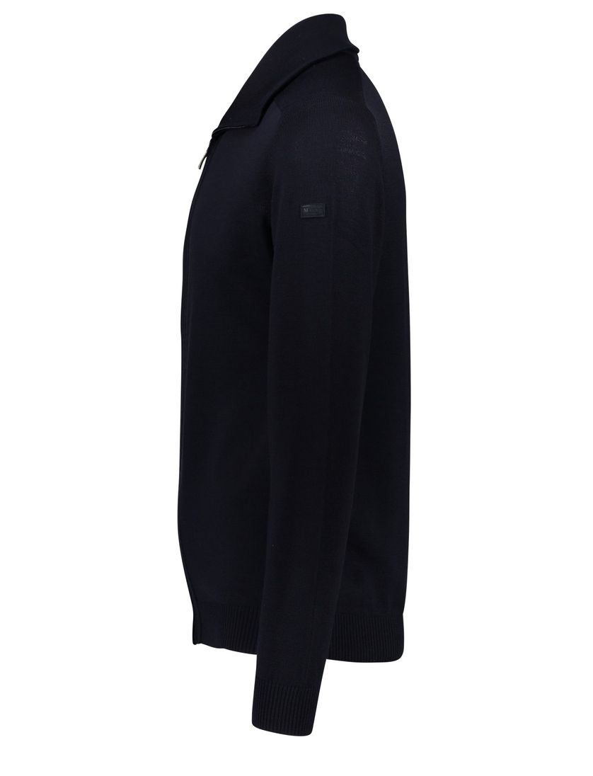 Maerz herenvest donkerblauw met rits