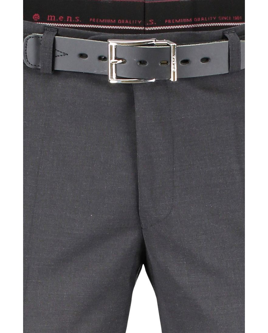 M.E.N.S. pantalon wol grijs met riem Madrid