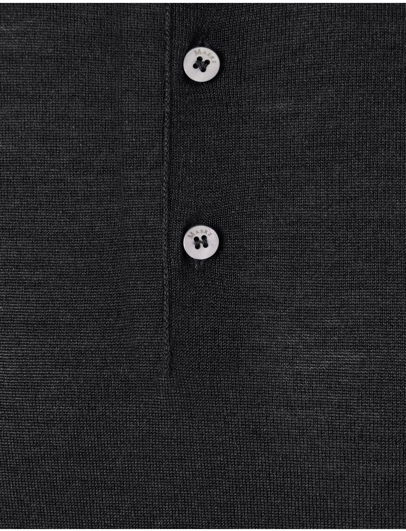 Maerz polo lange mouw zwart