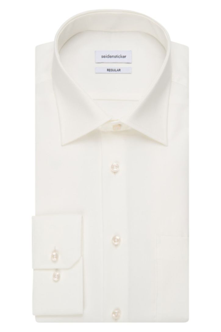 Seidensticker overhemd ecru strijkvrij Modern