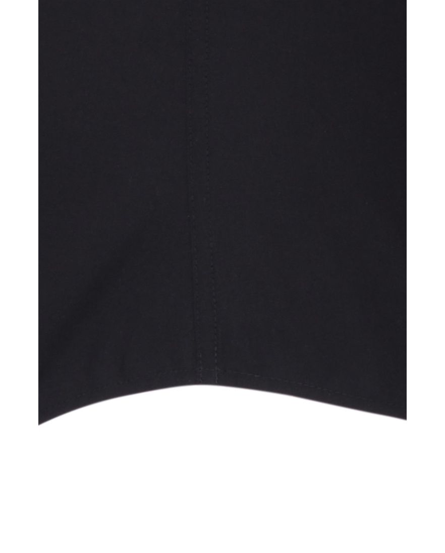 Seidensticker overhemd korte mouw Shaped zwart effen katoen