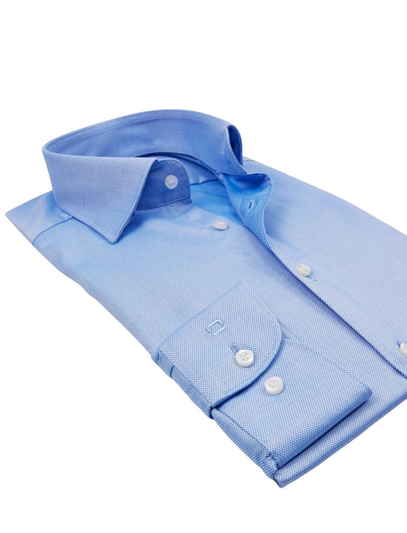 OLYMP overhemd lichtblauw motief