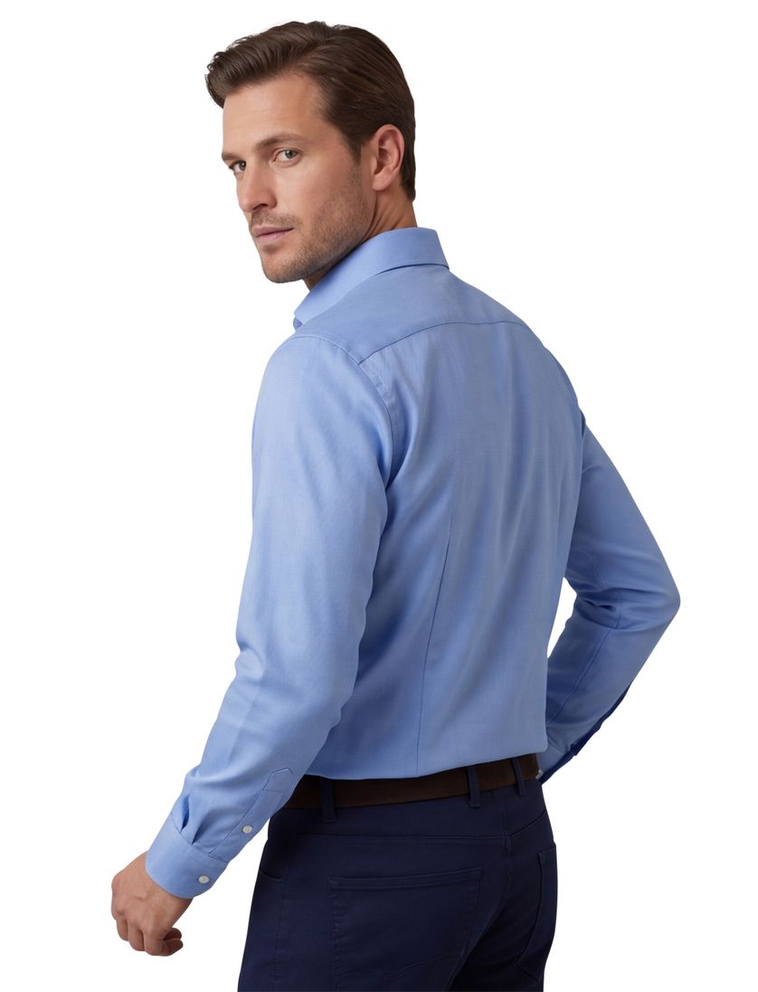 OLYMP overhemd lichtblauw motief