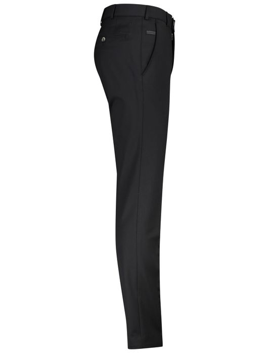 Meyer Bonn pantalon flatfront wol zwart