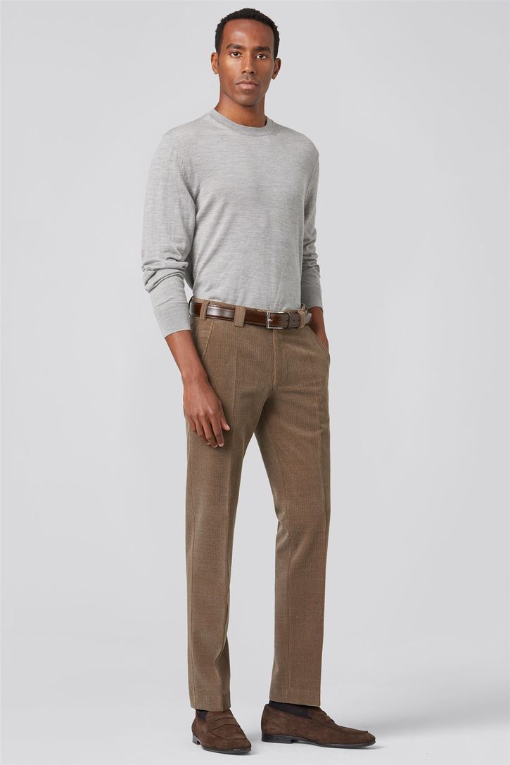 Meyer pantalon Roma camel wolcord