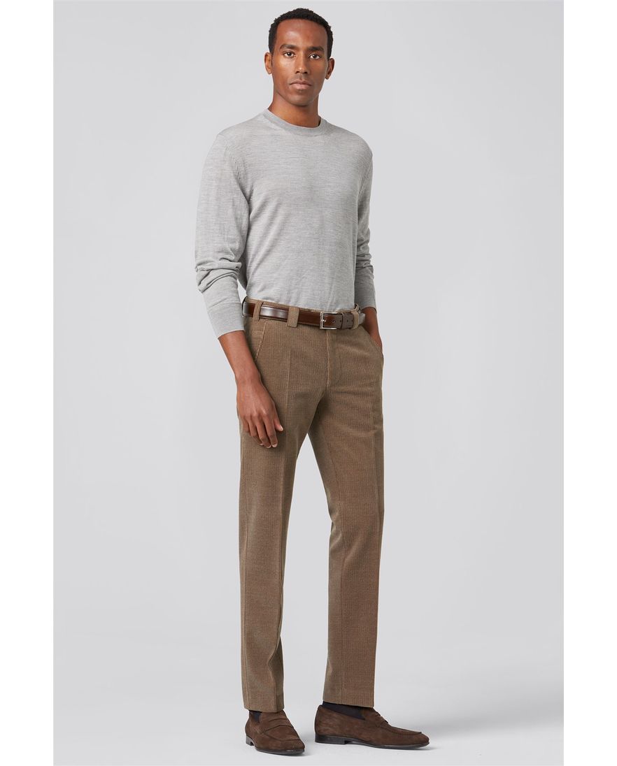 Meyer wolcord broek camel Roma