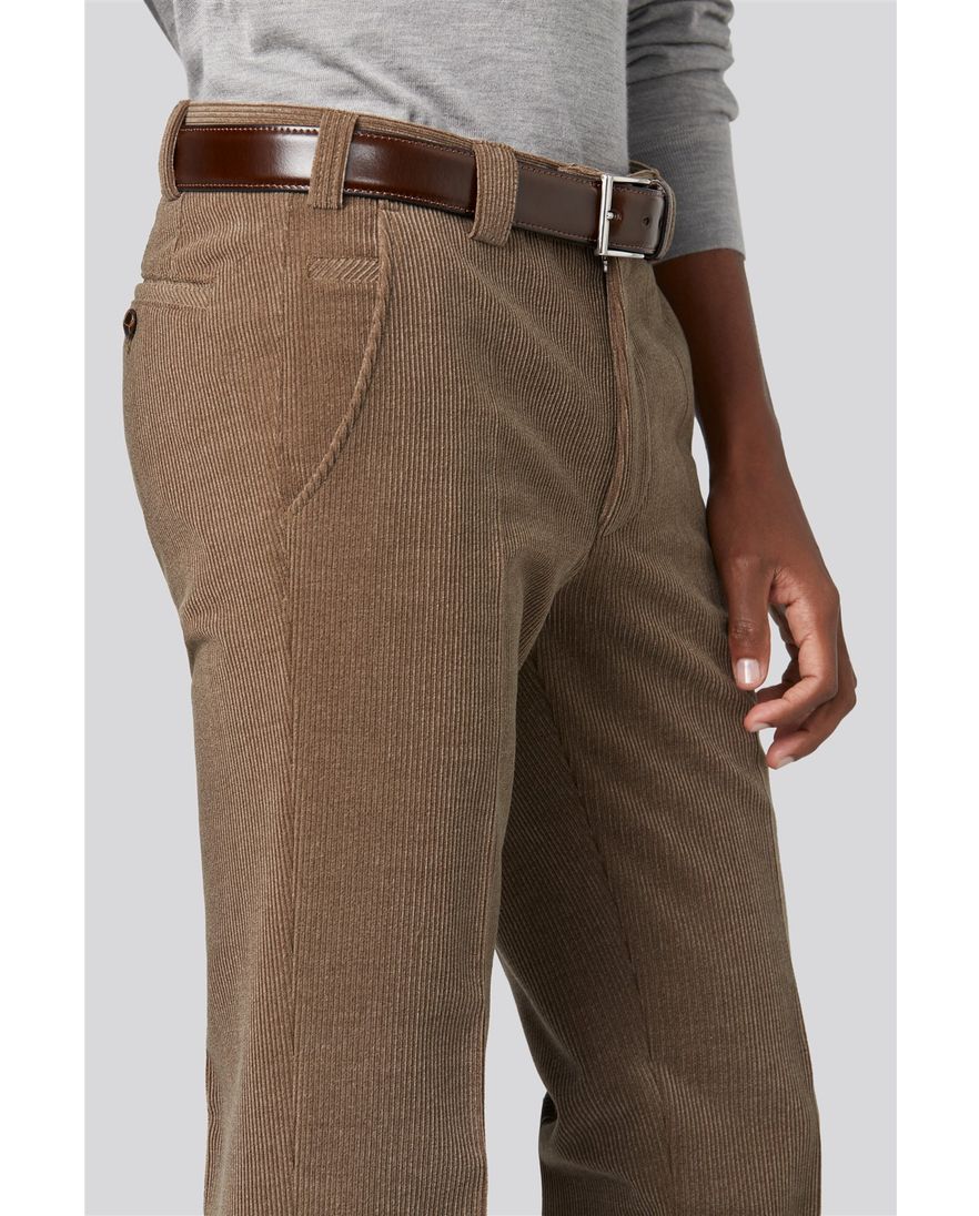 Meyer wolcord broek camel Roma