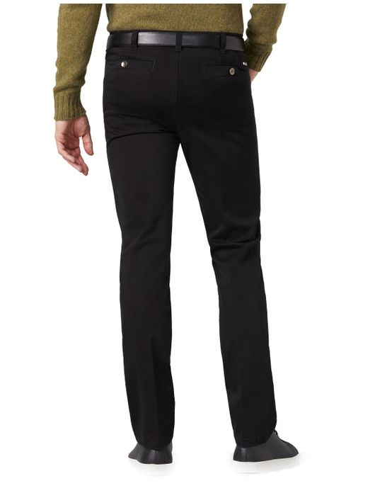 Meyer Pantalon katoen zwart