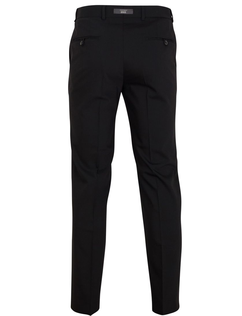 Brax pantalon Enrico wol zwart