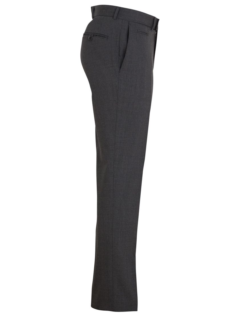 Pantalon Brax donkergrijs wol model Enrico