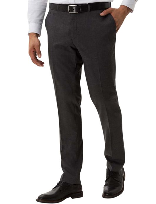 Brax pantalon Enrico antraciet wol