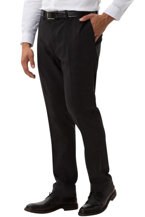 Pantalon Brax Enrico donkergrijs wol