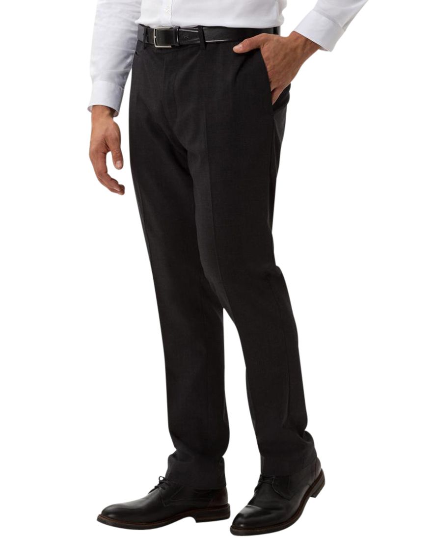 Pantalon Brax Enrico donkergrijs wol