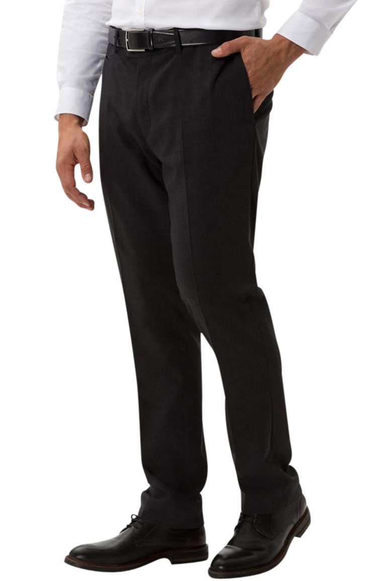 Pantalon Brax Enrico donkergrijs wol