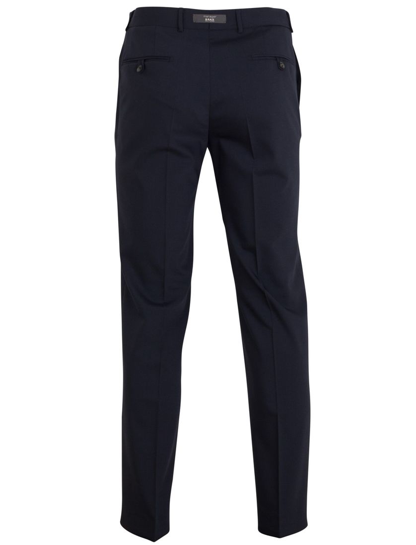 Brax donkerblauwe pantalon wol model Enrico