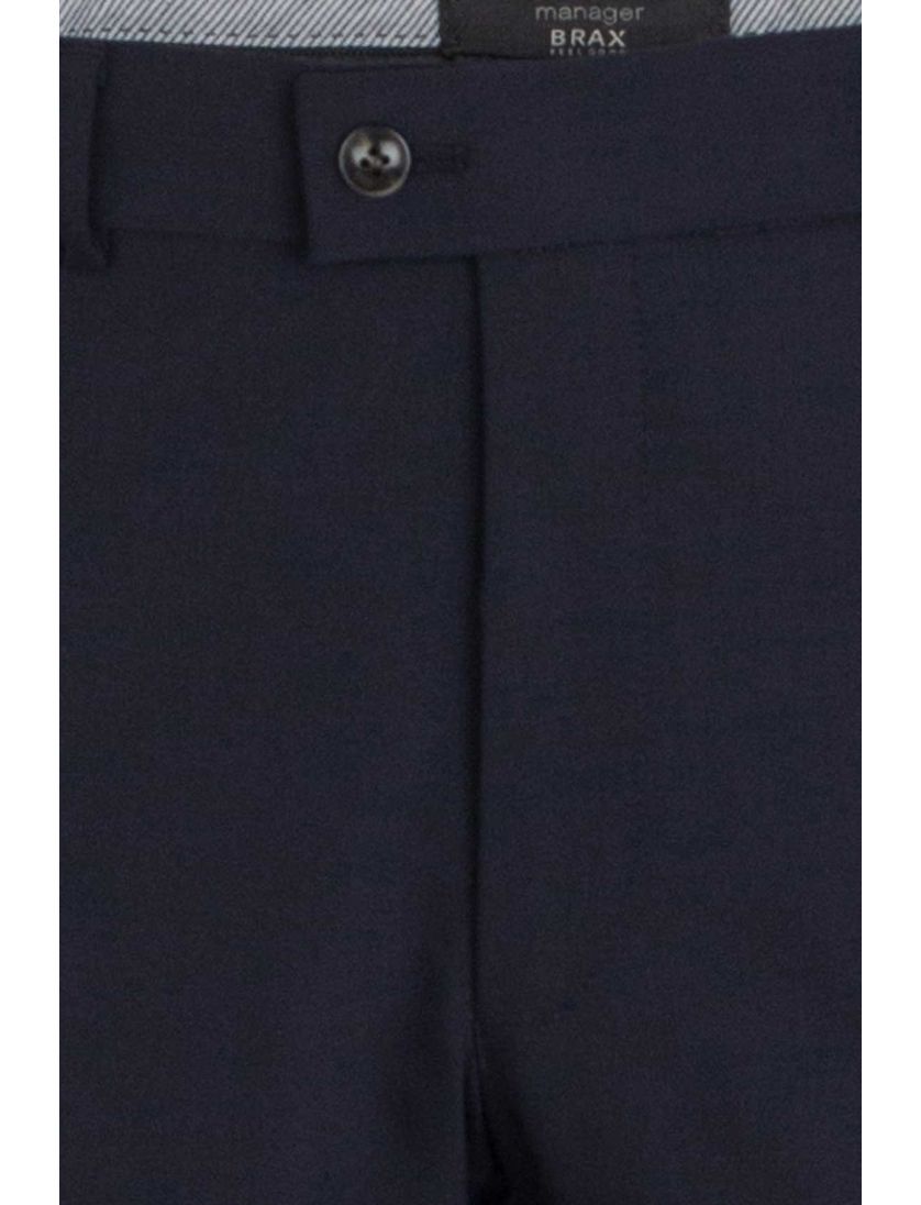 Brax donkerblauwe pantalon wol model Enrico