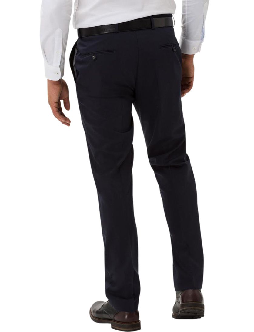 Brax donkerblauwe pantalon wol model Enrico