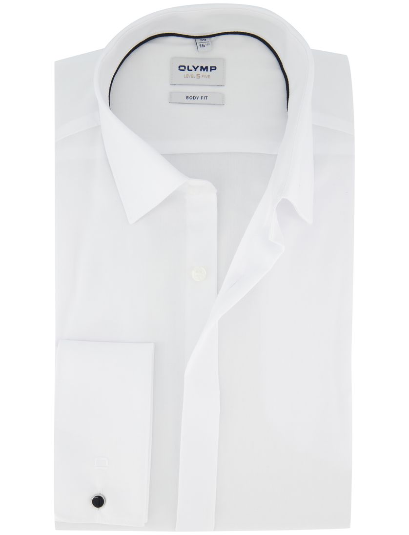 Spierwit smoking overhemd Olymp Body Fit