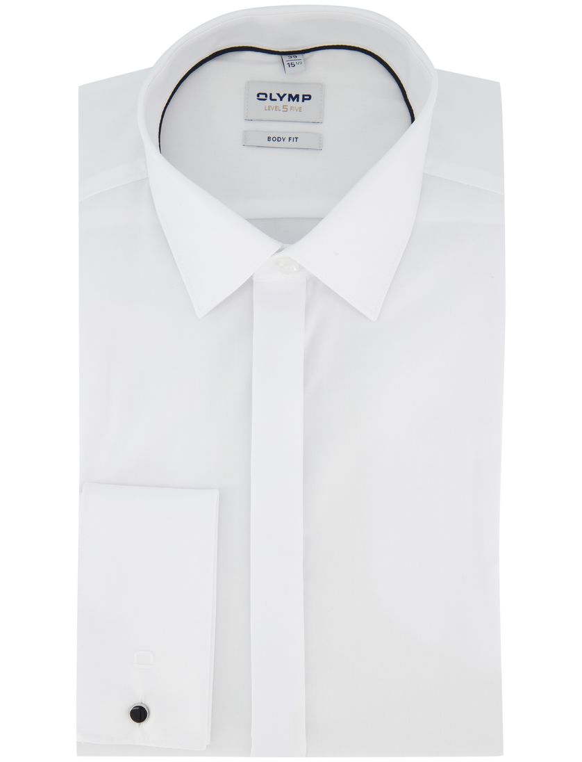 Spierwit smoking overhemd Olymp Body Fit