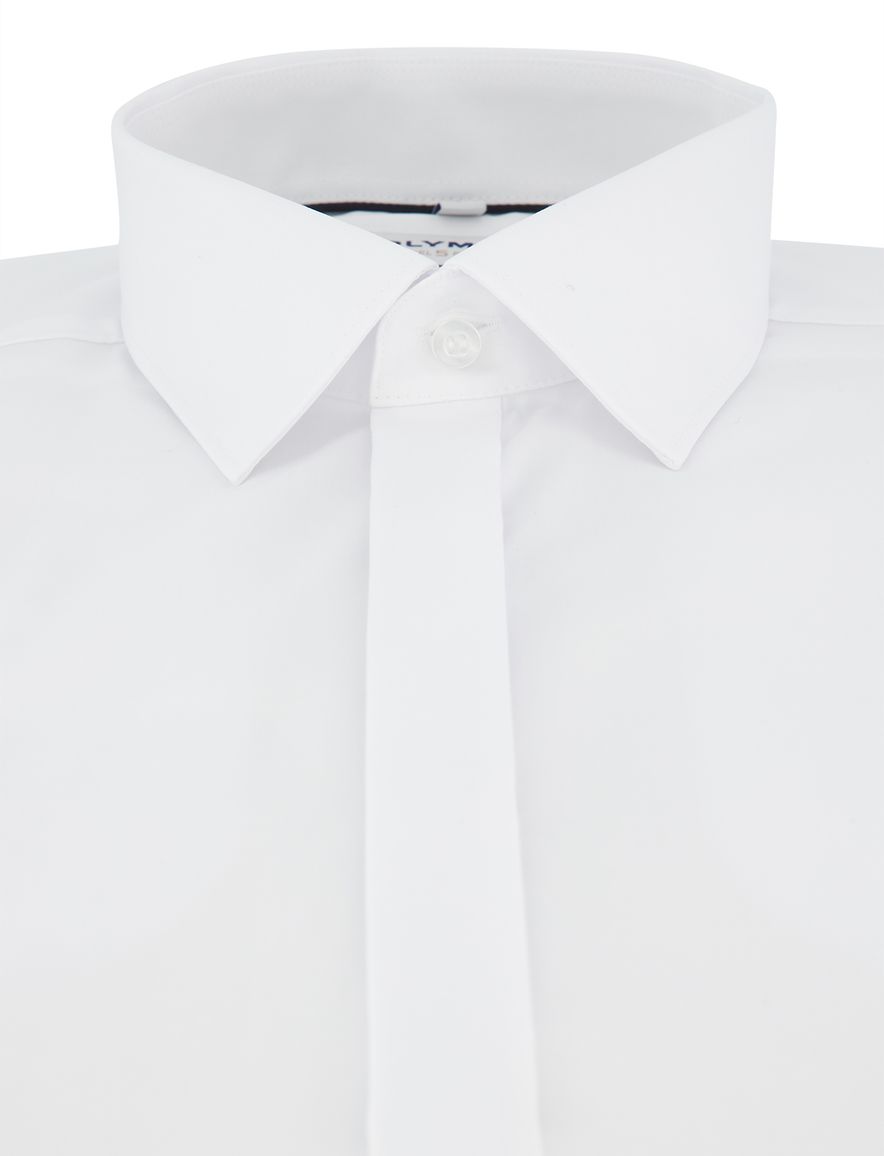 Olymp Body Fit overhemd dubble manchet wit