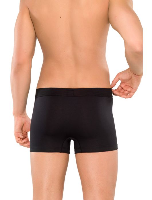 boxershort Schiesser Long Life Cotton effen zwart