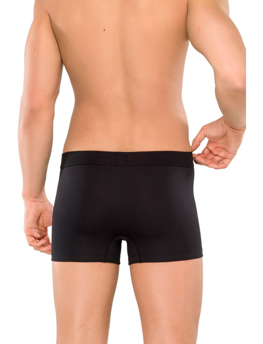 Schiesser boxershort Long Life Cotton effen zwart