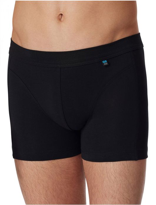 boxershort Schiesser Long Life Cotton effen zwart